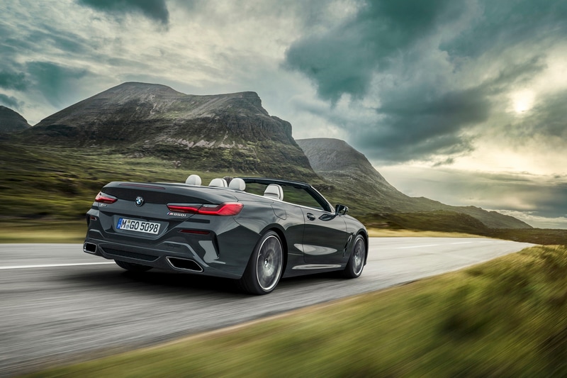 BMW M850i xDrive with 530 hp V8 engine and BMW 840d xDrive Convertible with a six-cylinder in-line diesel engine and 320 hp. Both the engines are mated to an eight-speed Steptronic Sport transmission and BMW xDrive intelligent all-wheel drive.
