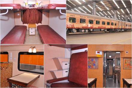 New IRCTC Buddhist circuit tourist train unveiled New IRCTC Buddhist circuit tourist train unveiled