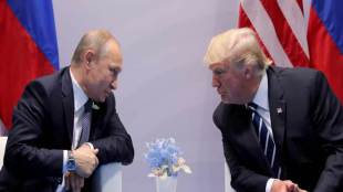 Vladimir Putin, Russian President, Donald Trump, trump putin paris meeting