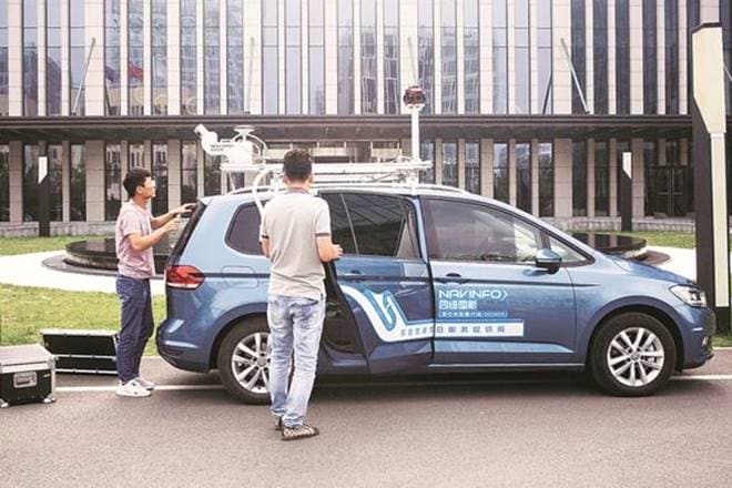 Operations at NavInfo as China develops next generation of digital maps. (Bloomberg photo)