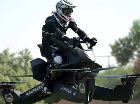 Escaping Dubai Police now impossible! Flying bikes added to its fleet