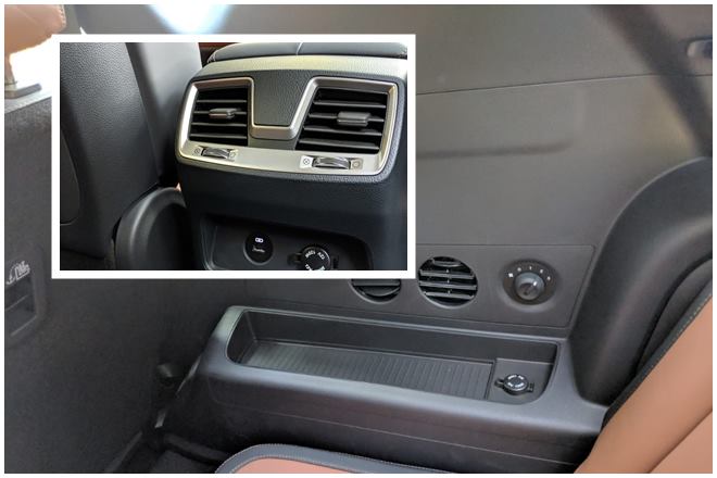 Mahindra has equipped the Alturas G4 with airconditioner vents for the rear passengers. The third row seats also get aircon vents and a charging port on the right side.
