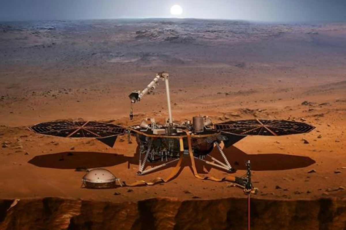 Mars InSight landing site may look like a stadium parking lot Mars InSight landing site may look like a stadium parking lot