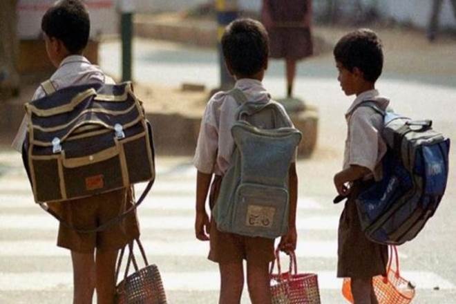 school bags, HRD ministry, heavy school bags, weight of school bags, weight of school bags in India, weight of the school bags class-wise, education department, education news