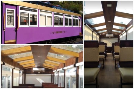 A Vistadome coach is similar to the glass ceiling coaches in European trains. The coaches provide passengers a panoramic view. (image: Piyush Goyal, FB) A Vistadome coach is similar to the glass ceiling coaches in European trains. The coaches provide passengers a panoramic view. (image: Piyush Goyal, FB)