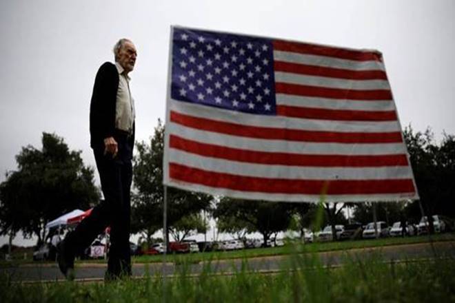 A man arrives at a polling station in Lark Community Center as the early voting for midterm elections started in Texas, in McAllen, Texas, U.S., October 22, 2018. REUTERS/Carlos Barria A man arrives at a polling station in Lark Community Center as the early voting for midterm elections started in Texas, in McAllen, Texas, U.S., October 22, 2018. REUTERS/Carlos Barria