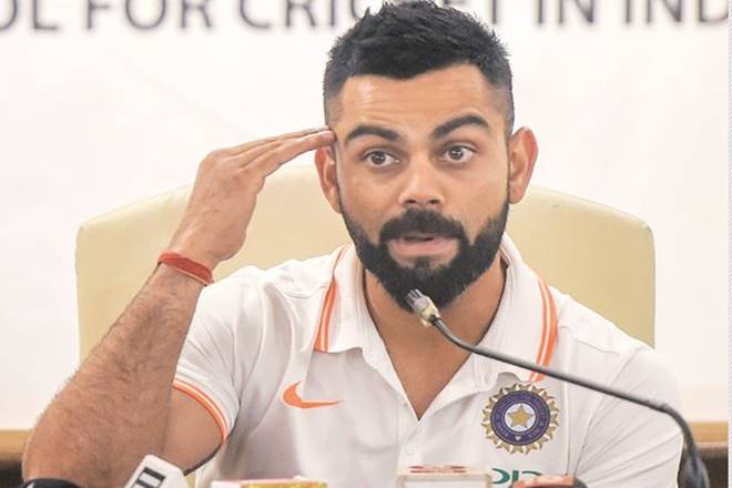 Indian cricket captain Virat Kohli during the team's Australia tour pre-departure press conference at the BCCI headquarters in Mumbai earlier this month (File photo: PTI)