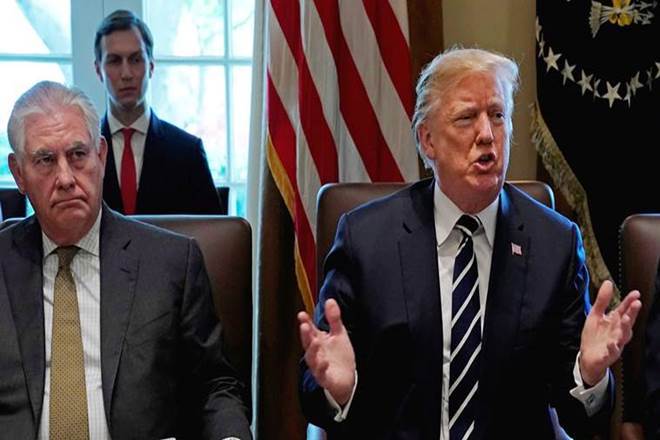 Donald Trump calls former secretary of state Rex Tillerson as "dumb as a rock" (File photo)