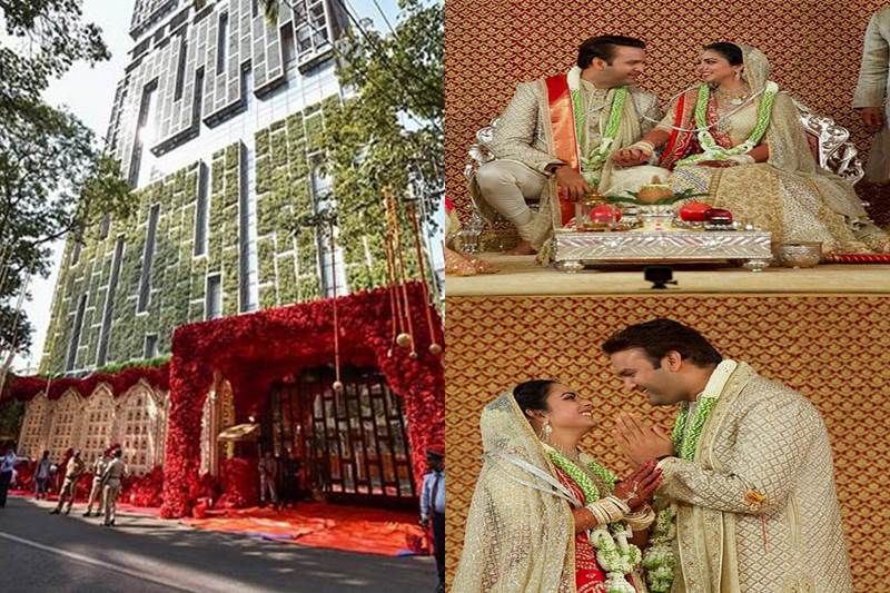 Isha Ambani and Anand Piramal, descendants of two top business conglomerates in India, bot married at a royal wedding ceremony held on Wednesday night (December 12, 2018). The wedding took place at Ambani's 27-storied Antilia residence. (Image: Reuters)