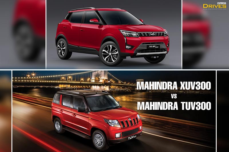 Mahindra XUV300 is the company’s latest SUV that is set to be launched in February 2019. The company already has the TUV300 in its line up that has not been able to do much in terms of sales. Now the XUV300 gets modern styling and more features due to which Mahindra must be hoping for some good numbers with this one. Here we have compared the Mahindra XUV300 and TUV300 to explain the differences in a better way.