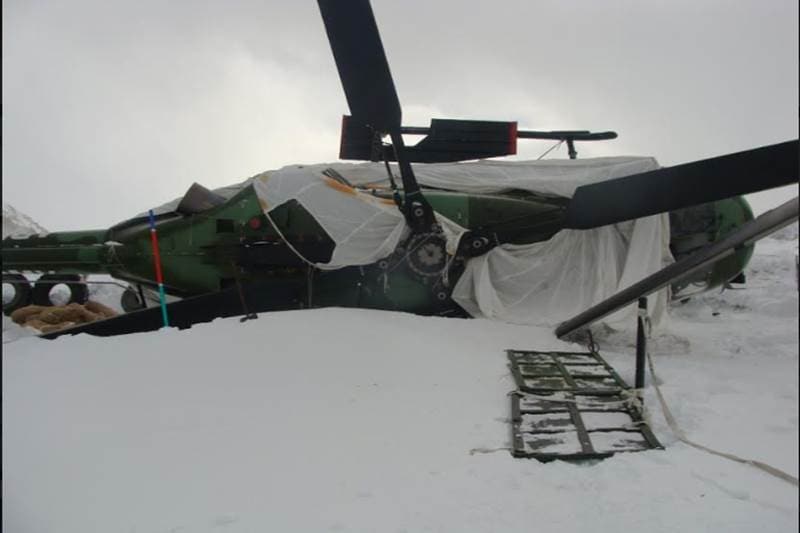 Over the years, a total of 40 helicopters have gone down. (Image: MoD)