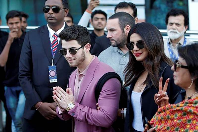 Newlyweds Priyanka Chopra and Nick Jonas came hand in hand for the Isha Ambani-Anand Piramal’s pre-wedding festivities in Udaipur (Image: Reuters)