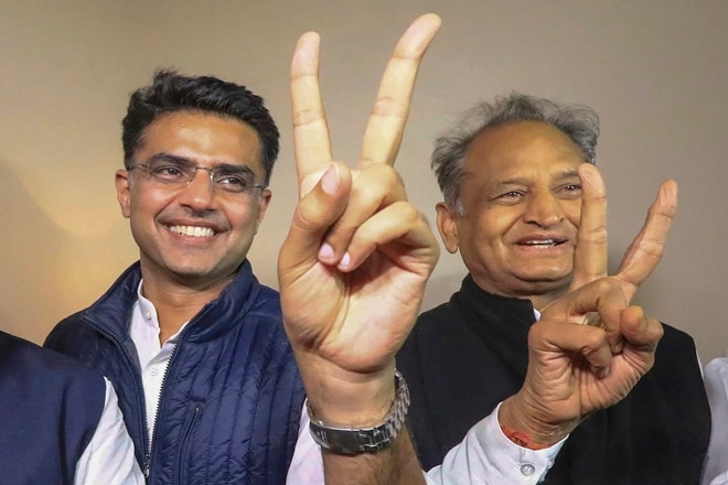 Rajasthan election result 2018, sachin pilot, rajasthan, congress, ashok gehlot, rajasthan election