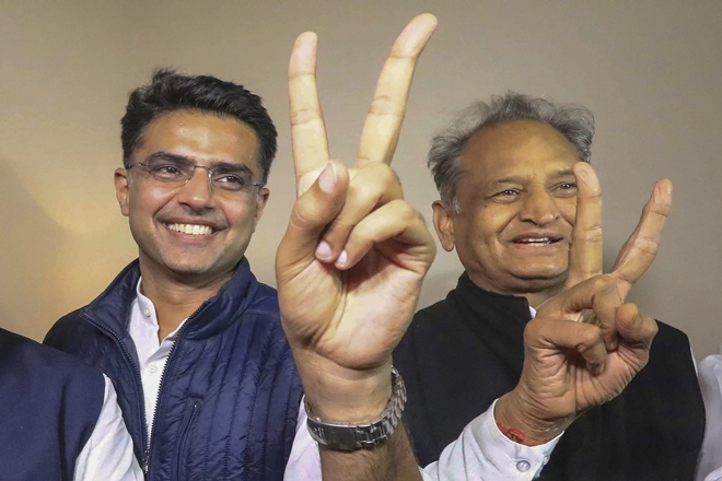 Rajasthan election result 2018, sachin pilot, rajasthan, congress, ashok gehlot, rajasthan election