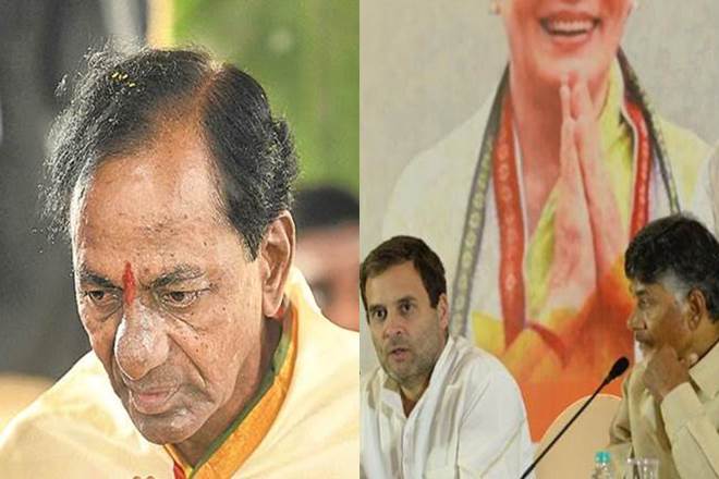 Telangana elections: K Chandrashekar Rao, Rahul Gandhi and N. Chandrababu Naidu