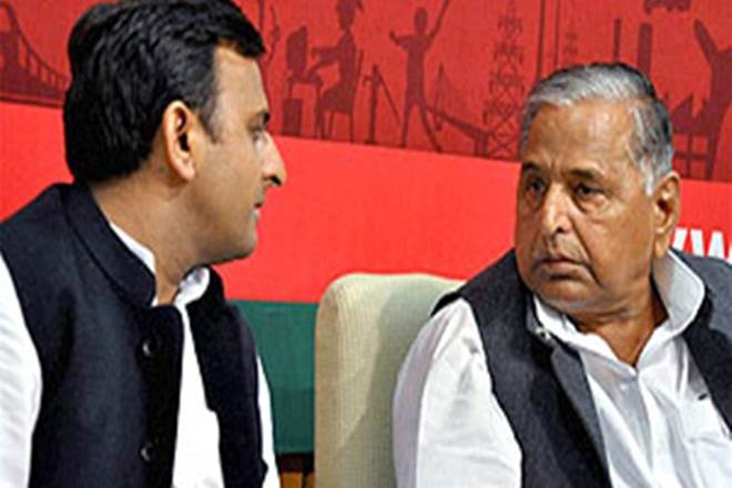 Akhilesh Yadav and Mulayam Singh Yadav