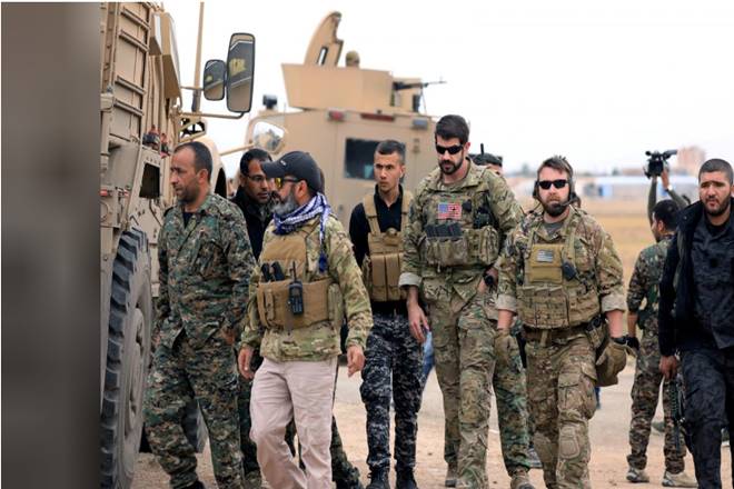 On Wednesday, Trump appeared to declare victory against the group and made clear he saw no further grounds for remaining in Syria. (Reuters) On Wednesday, Trump appeared to declare victory against the group and made clear he saw no further grounds for remaining in Syria. (Reuters)