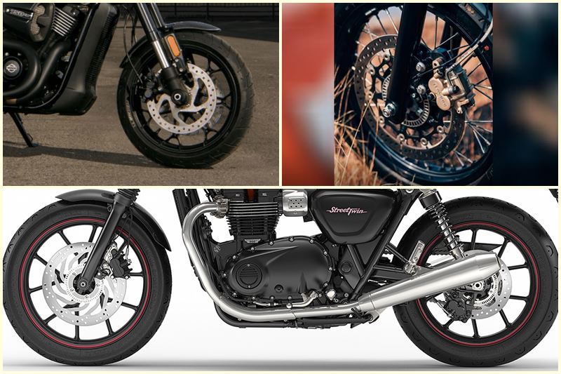 Speaking of what brings these bikes to a halt, the Interceptor gets a 320mm disc up front along with a 240mm disc at the rear. The Street 750 offers 292mm and 260mm discs for the front and rear respectively and the Street Twin gets 310mm disc for the front and 255mm disc for the rear. ABS (Anti-Lock Braking System) comes as standard on all three.