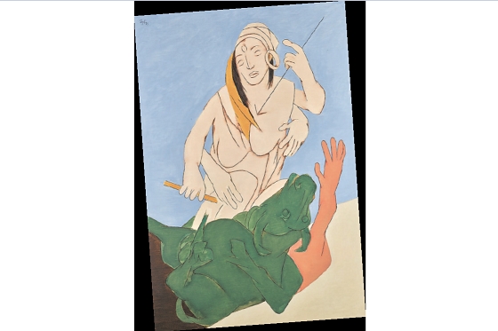 Tyeb Mehta’s painting ‘Durga Mahisasura Mardini’ Tyeb Mehta’s painting ‘Durga Mahisasura Mardini’