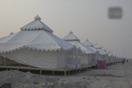 kumbh mela tent city kumbh mela tent city