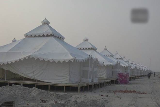 kumbh mela tent city