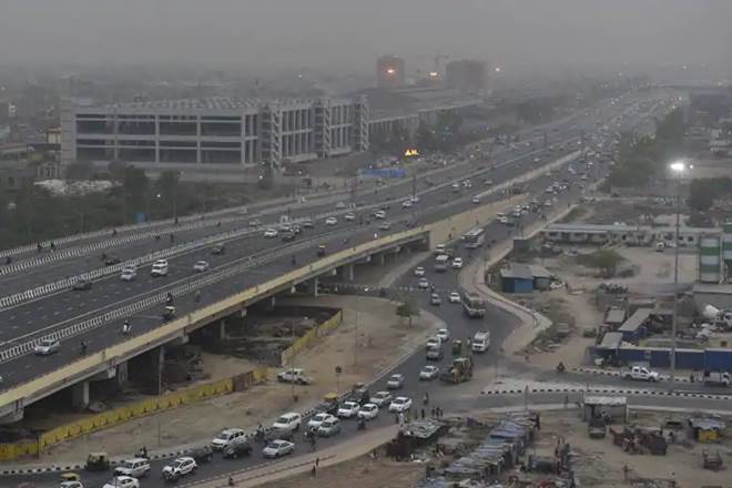 gurgaon flyover break, gurugram manesar flyover accident, rampura flyover, delhi jaipur highway, delhi jaipur highway flyover breaks, gurgaon overbridge break