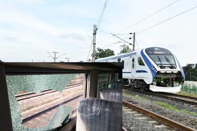Train 18 damaged
