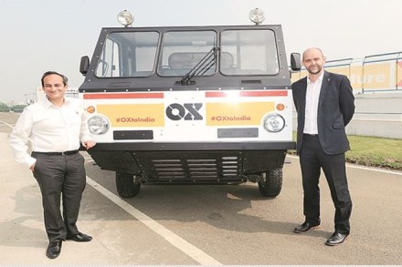The vehicle is part of Shell India’s ‘OX to India’ initiative—a potential mobility solution for accessible, efficient, all-terrain transportation