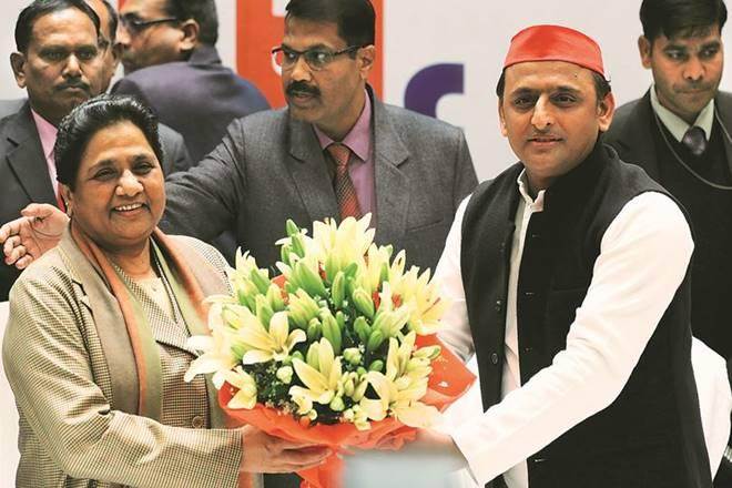 BSP chief Mayawati and SP leader Akhilesh Yadav