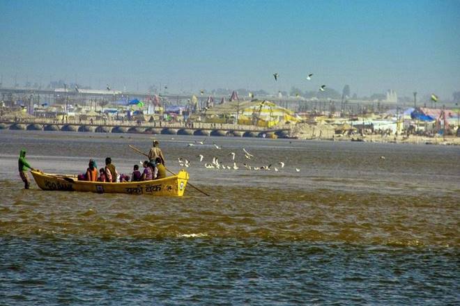 The Sangam area has been buzzing with activity with devotees thronging to take the holy dip in the confluence of rivers Ganga, Yamuna and the mythical Saraswati. (Official website)