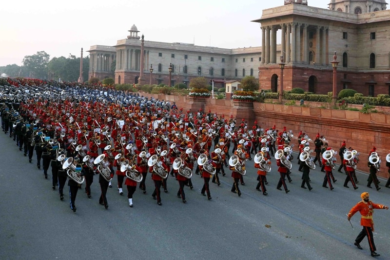 The beating retreat ceremony, dates back to 17th century England and has been performed in England since the 50s, when Major GA Roberts from Grenadier battalion was directed to come up with a ceremony for the display of the massed bands.