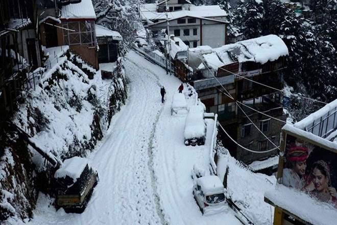 snowfall in himachal pradesh, MET department, Manali, Shimla, manali, Mandi district, Dalhousie