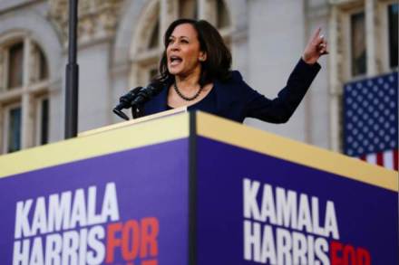Kamala Harris, Donald Trump, US november 2020 election, US senate, Nielsen data, Democratic