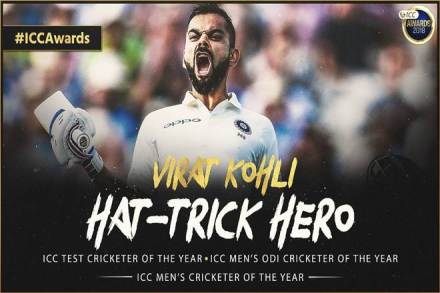 Three players each from India and New Zealand feature in the ICC's Test team of the year, while four each from India and England are part of the ODI side of the year 2018