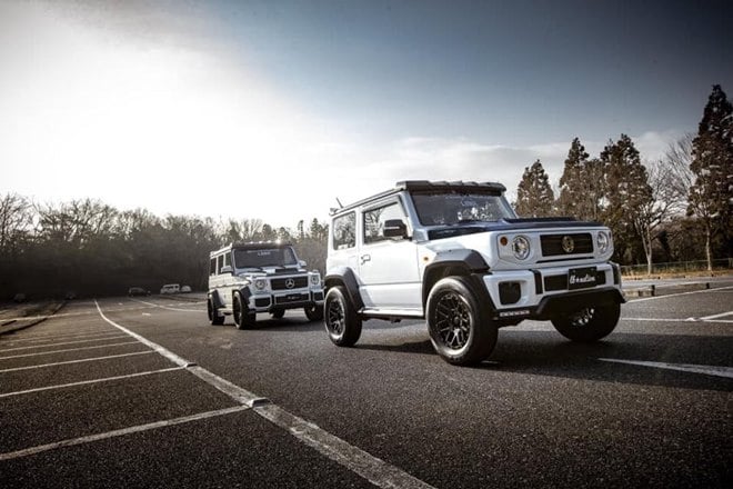 Liberty Walk launched the full production version of the Mini G body kit at the Tokyo Auto Salon. If Maruti was ever to launch the Jimny in India, you know what to do with it to make it stand out.