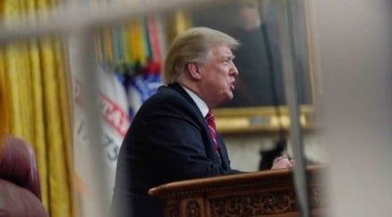 No compromise on wall, says President Donald Trump No compromise on wall, says President Donald Trump