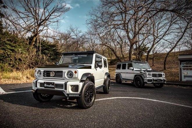 Suzuki Jimny is one of the very celebrated SUVs in its segment. But when it comes to fully-grown SUVs, Mercedes-Benz G-Class is pretty much in a might of its own. Japan's Liberty Walk broought these two togther for a photoshoot with the Jimny wearing a Mini G body kit and the end result is downright cute.