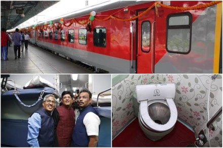 Mumbai-Hazarat Nizamuddin Rajdhani Express flagged off