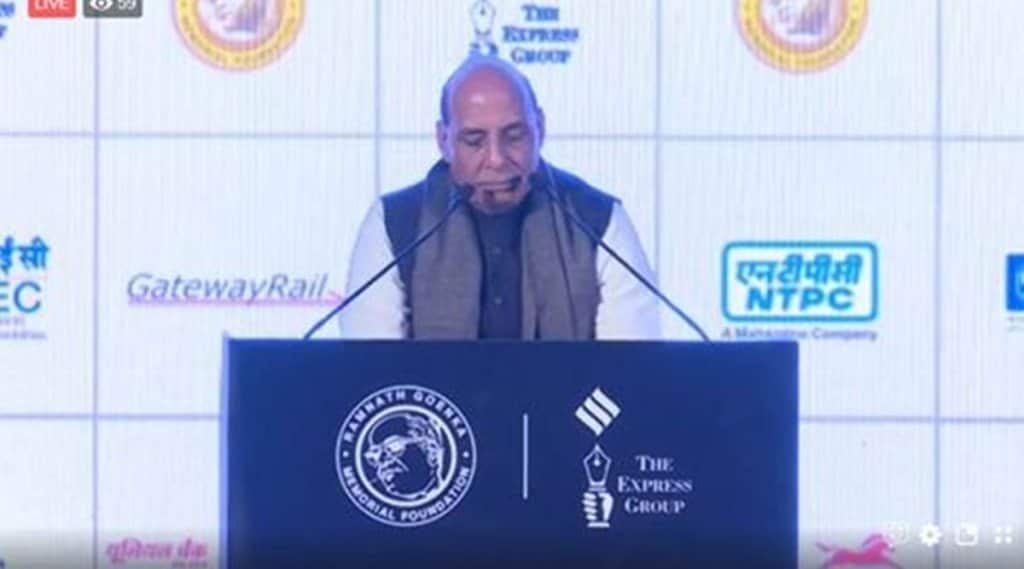amnath goenka award 2018, ramnath goenka award Rajnath Singh, ramnath goenka award Financial Express, journalism ramnath goenka award 2018, top journalism award in India