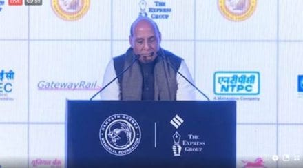 amnath goenka award 2018, ramnath goenka award Rajnath Singh, ramnath goenka award Financial Express, journalism ramnath goenka award 2018, top journalism award in India