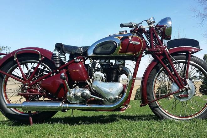steve McQueen triumph 5t speed twin auction