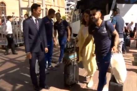  Indian Cricket Team led by skipper Virat Kohli (ANI)