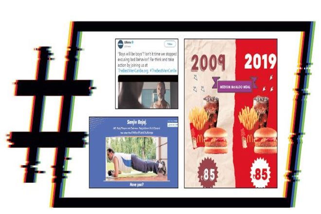 Brands have been swift to piggyback on trending hashtags. 