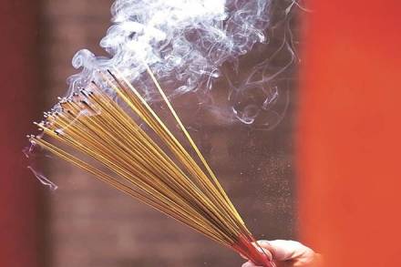 It is the largest incense stick manufacturer in the country, probably the world.