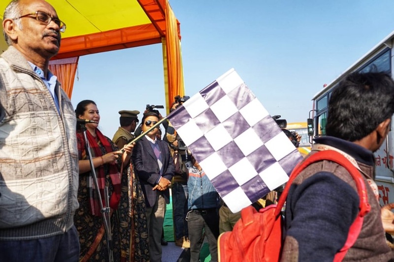 kumbh mela, kumbh mela 2019, Prayagraj, Uttar Pradesh bus, Uttar Pradesh State Road Transport Corporation, UPSRTC, shuttle buses, Sahson toll, Nawabganj toll plaza, Guinness Book of World Records, Guinness Record kumbh, UNESCO, modi kumbh visit