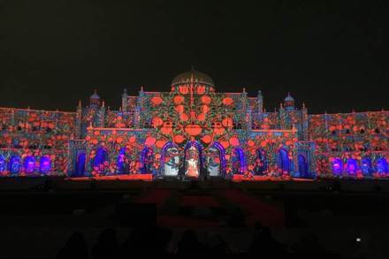 Spectacular laser shows and pyrotechnics at different locations drew enthusiastic crowds throughout the festival.
