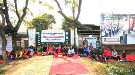 Democratic Students Alliance of Manipur leader M Angamba called for boycotting the upcoming Lok Sabha elections alleging that legislators remained silent at this critical juncture. (IE/FILE)