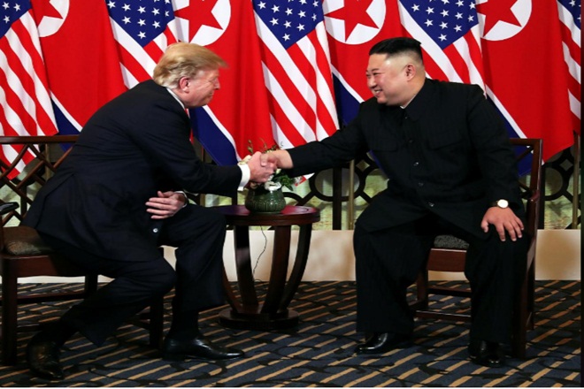 Donald Trump meets North Korea’s Kim Jong Un in Vietnam for second ...