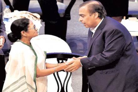 Reliance Industries, Mukesh Ambani, Jio, BGBS, Reliance Jio investment, Mamata Banerjee, West Bengal  
