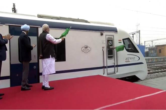 Vande Bharat Express, piyush goyal, Vande Bharat Express inauguration, pulwana attack, JaisheMohammed suicide bomber, narendra modi